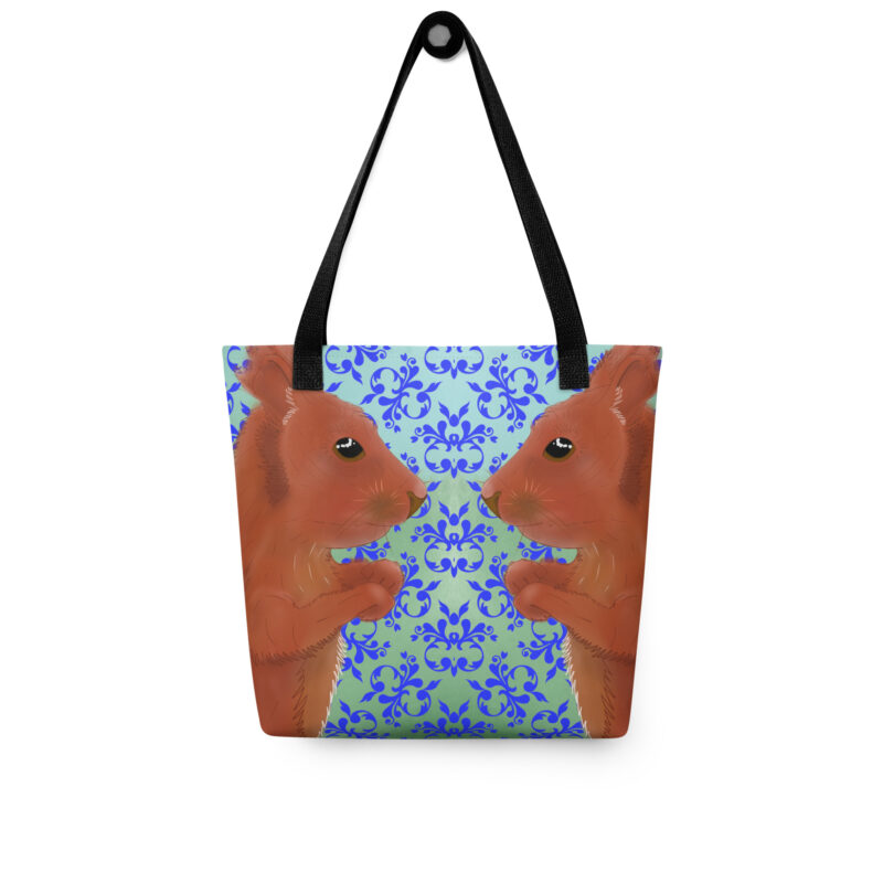 Red squirrel Tote bag