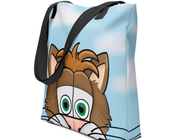 Cartoon cat face Tote bag