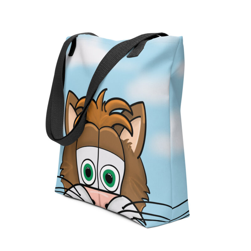 Cartoon cat face Tote bag