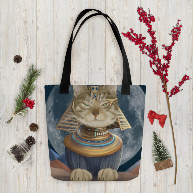Egyptian cat Tote bag - Image 4