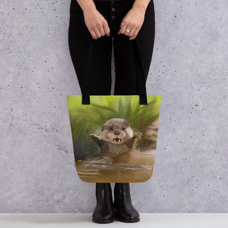 Baby otter Tote bag - Image 2