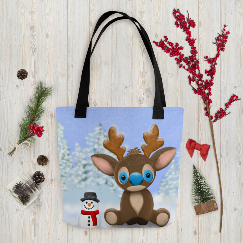 Cartoon Reindeer Tote bag - Image 5