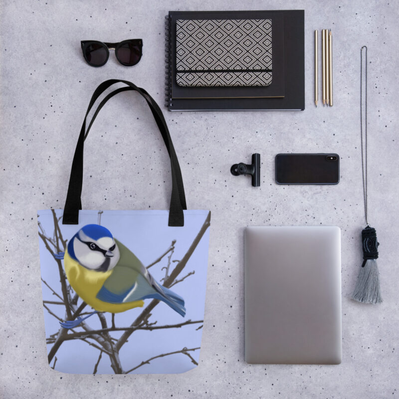 Blue tit Tote bag - Image 2