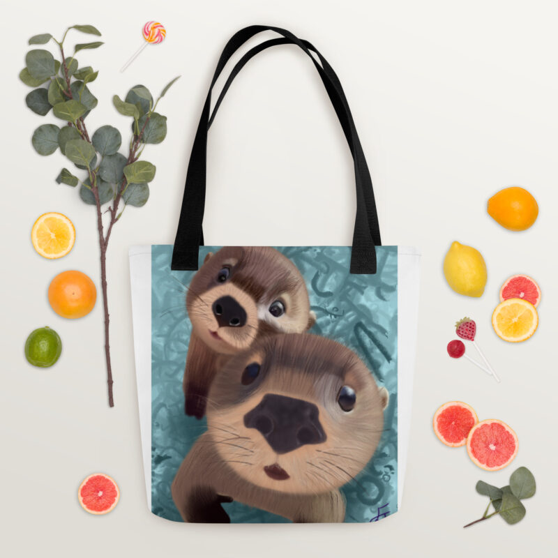 Cute Otters Tote bag