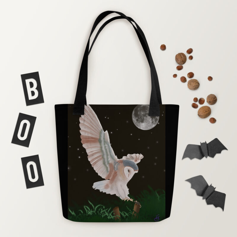 Barn Owl in Flight Tote bag - Image 6