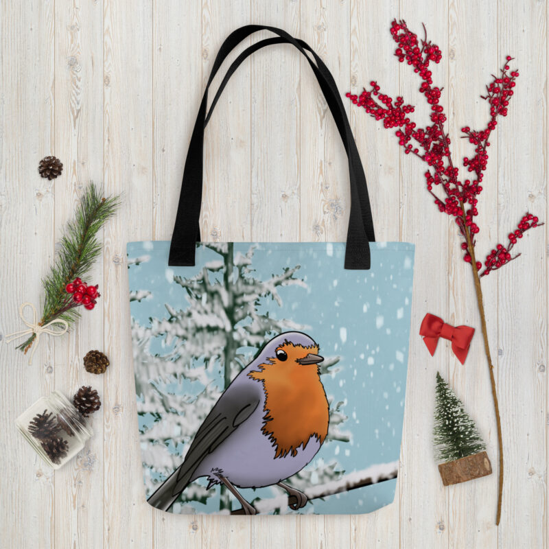 Winter Robin Tote bag - Image 4