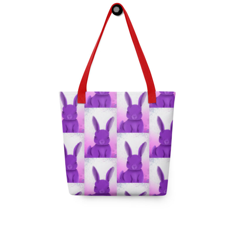 Purple rabbit Tote bag - Image 5