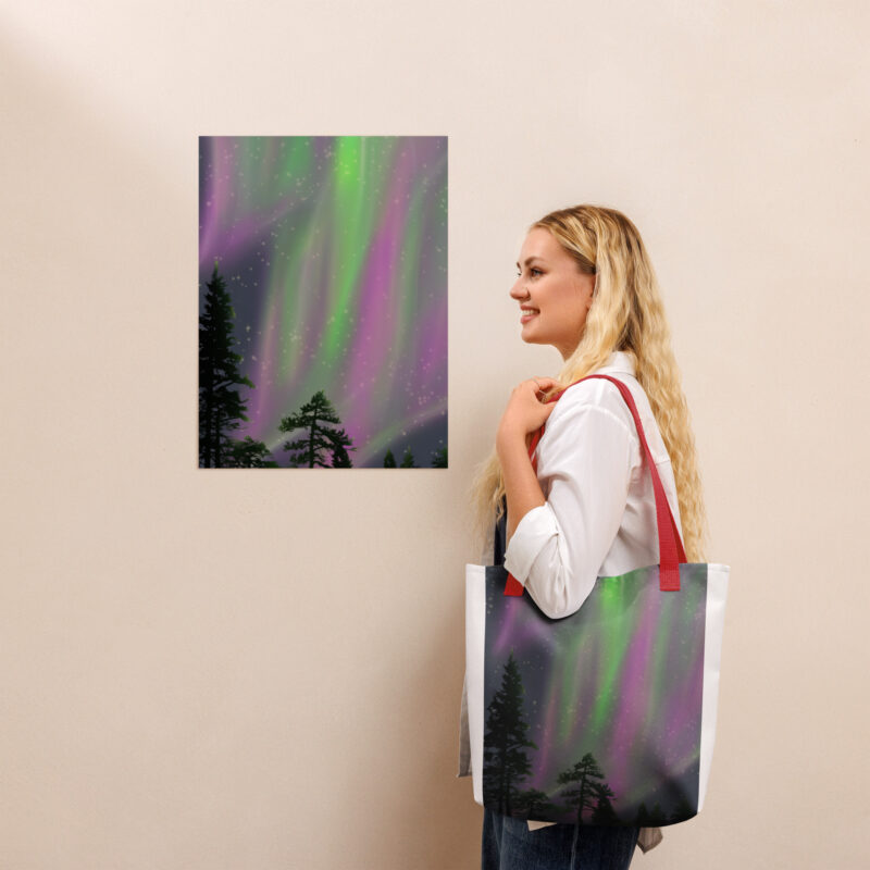 Northern Lights Tote bag - Image 3