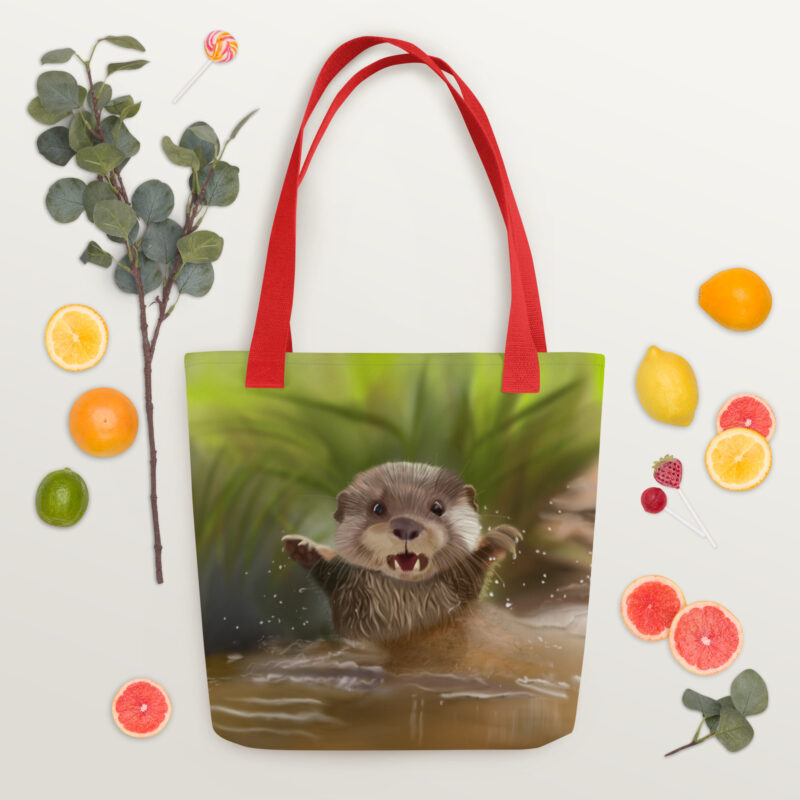 Baby otter Tote bag - Image 6