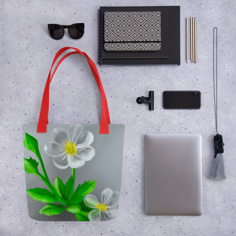 Iridescent flower Tote bag - Image 3