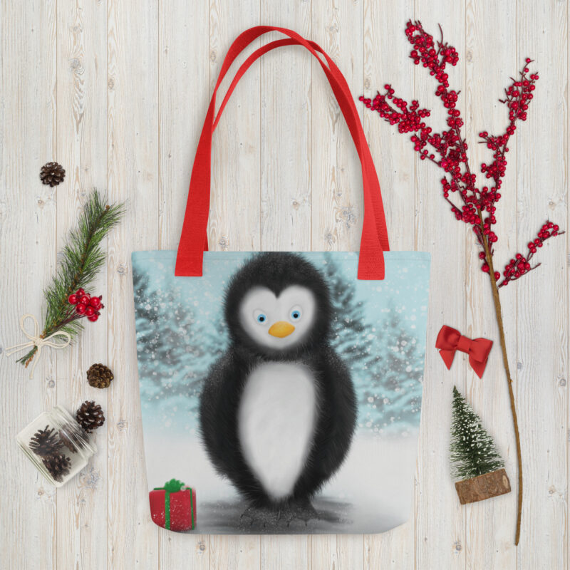 Christmas Penguin Tote bag - Image 6