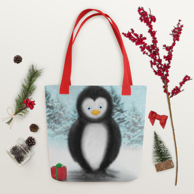 Christmas Penguin Tote bag - Image 7