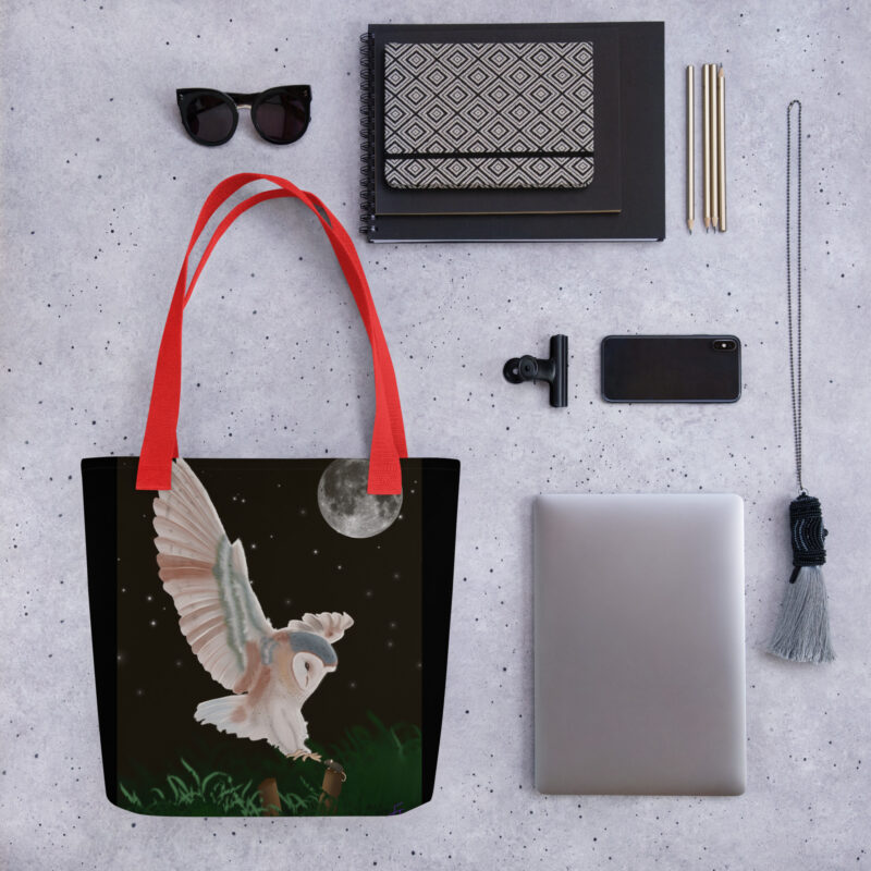 Barn Owl in Flight Tote bag - Image 4