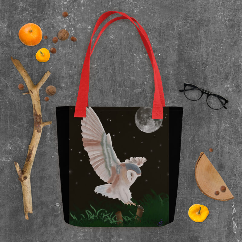 Barn Owl in Flight Tote bag - Image 7