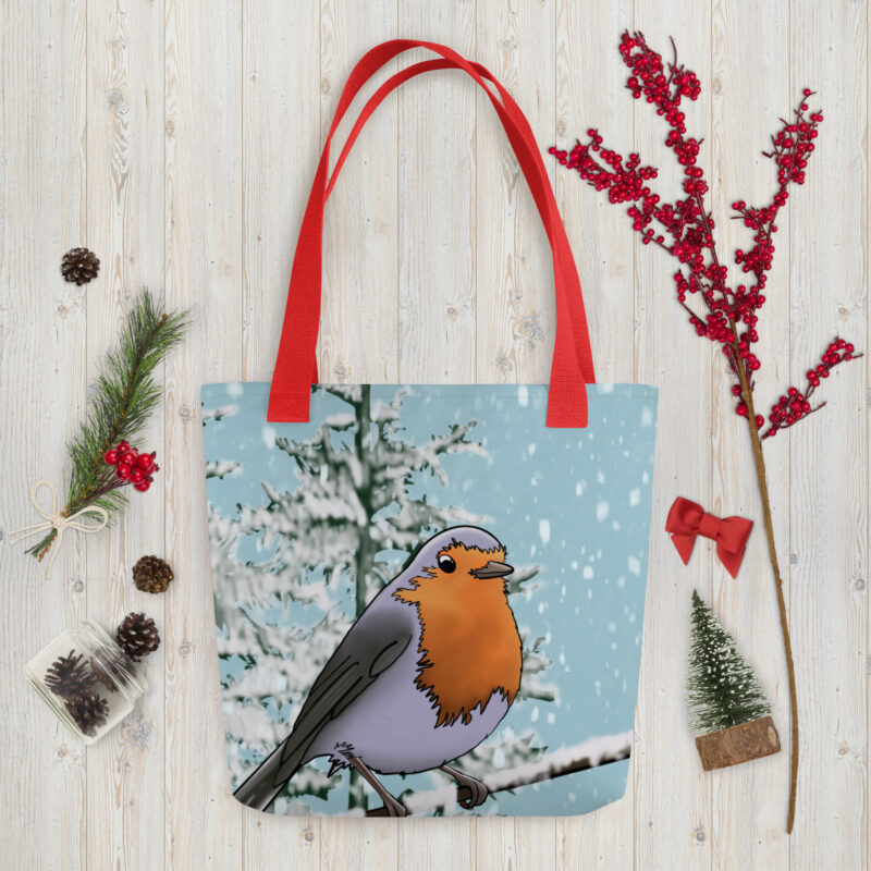 Winter Robin Tote bag - Image 5