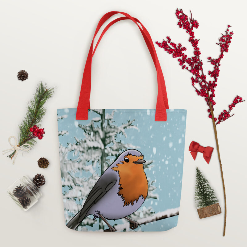 Winter Robin Tote bag - Image 6