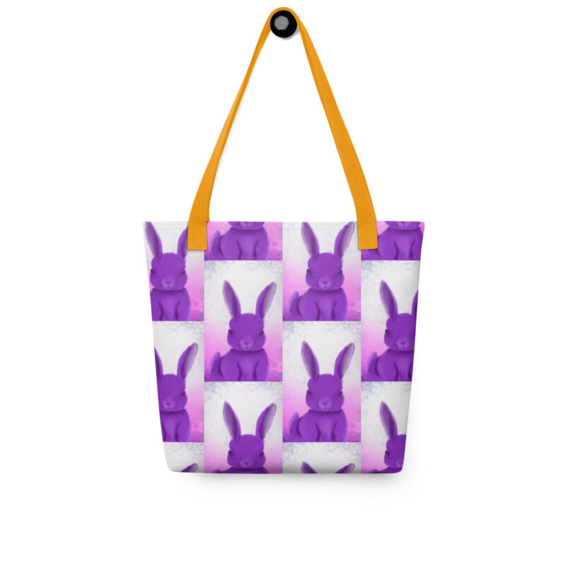 Purple rabbit Tote bag - Image 6