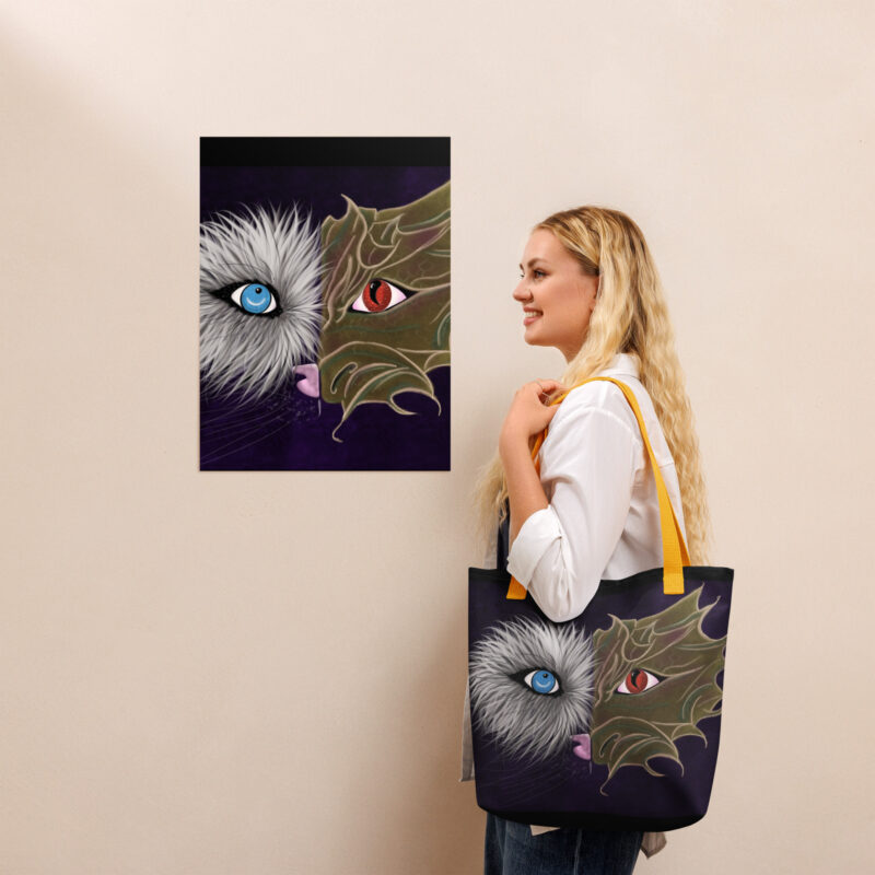 Wolf Dragon Tote bag - Image 3