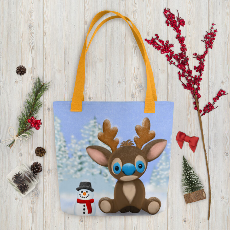 Cartoon Reindeer Tote bag - Image 8