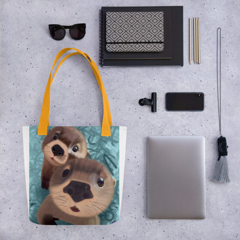 Cute Otters Tote bag - Image 4