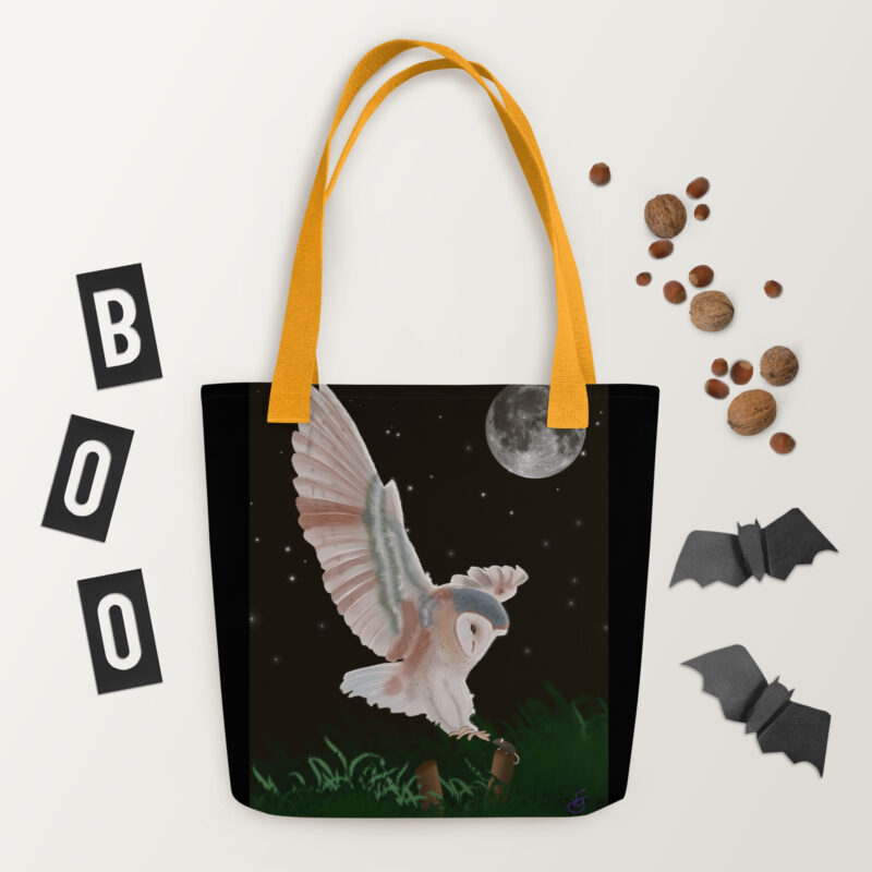 Barn Owl in Flight Tote bag - Image 10