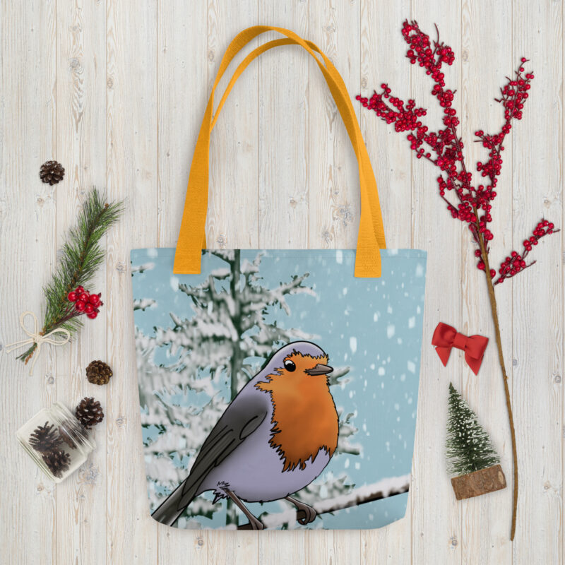 Winter Robin Tote bag - Image 7