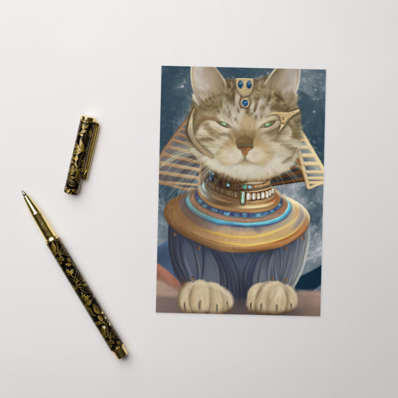 Egyptian Cat Greeting card - Image 2