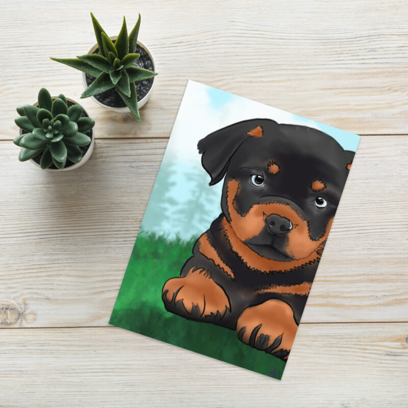 Rottie Greeting card