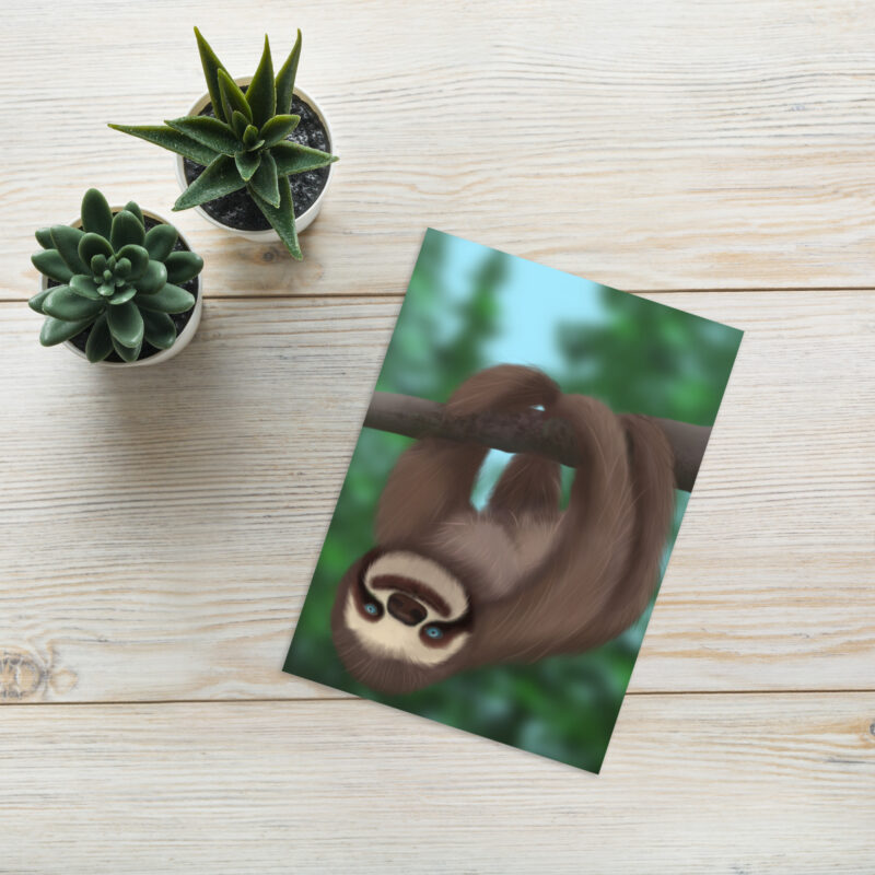 Sloth Greeting card