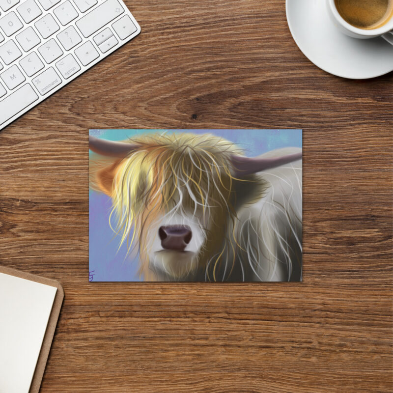 Highland cow Greeting card