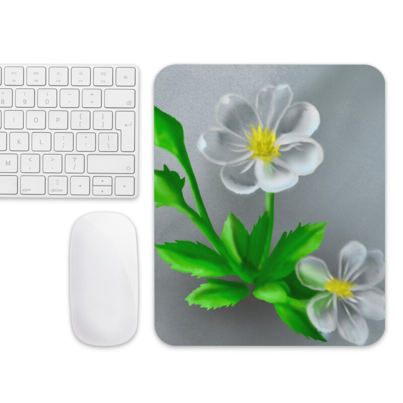 Iridescent Flower Mouse pad