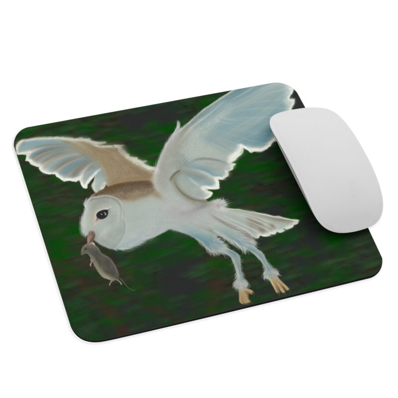 Hunting Barn Owl Mouse pad - Image 3