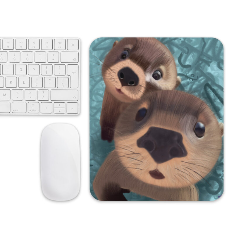 Cute Otters Mouse pad