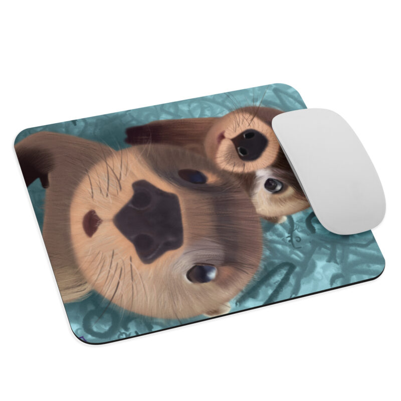 Cute Otters Mouse pad - Image 3