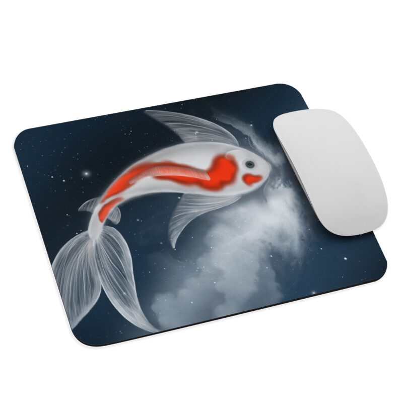 Koi Swimming in the Stars Mouse pad - Image 3