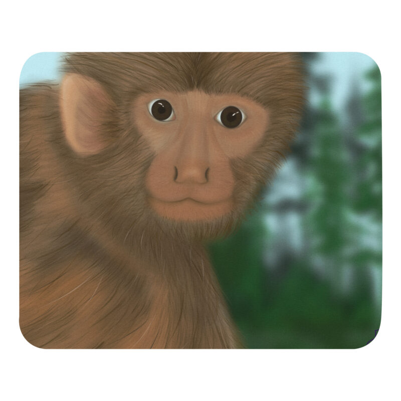 Monkey Mouse pad
