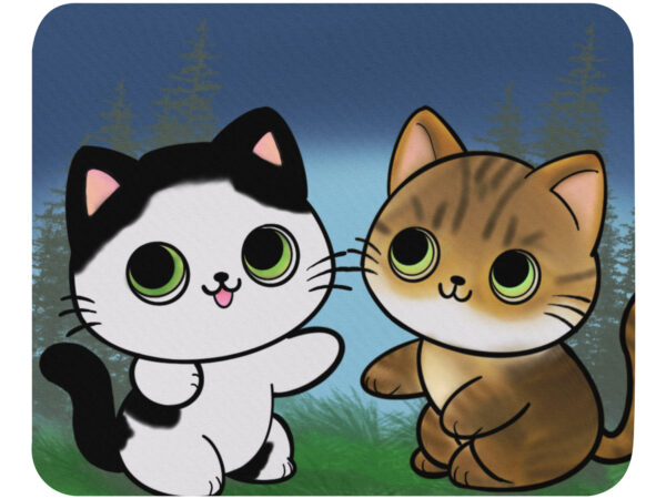 Cartoon kitties Mouse pad