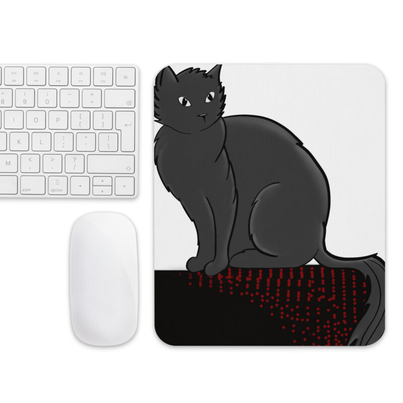 Cat on shelf Mouse pad