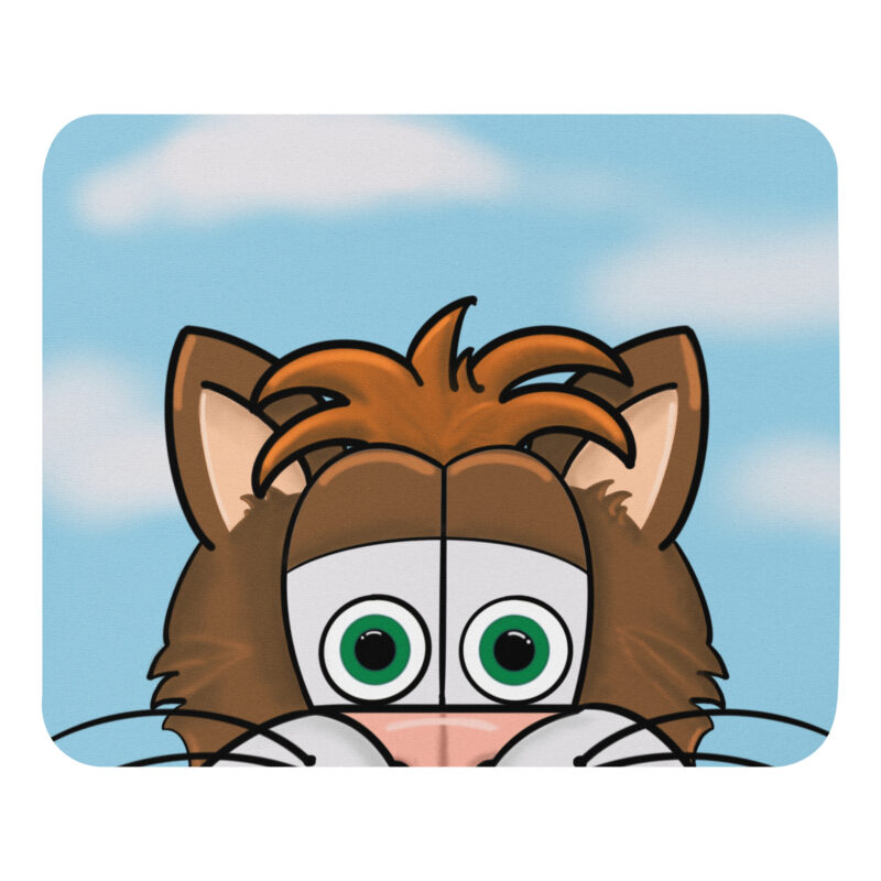 Cartoon cat face Mouse pad