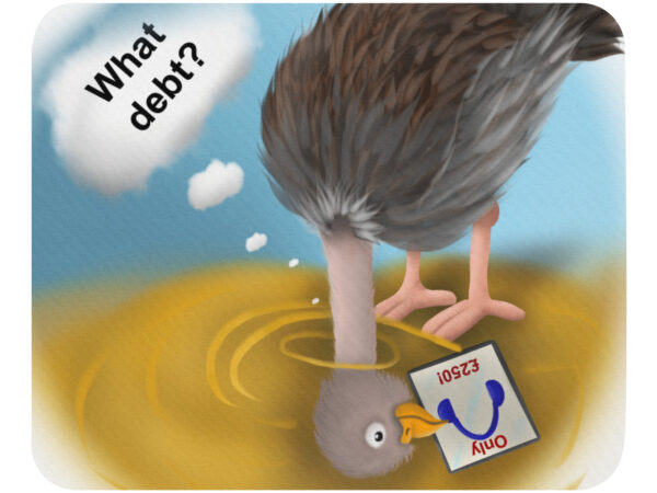 Head in sand Mouse pad
