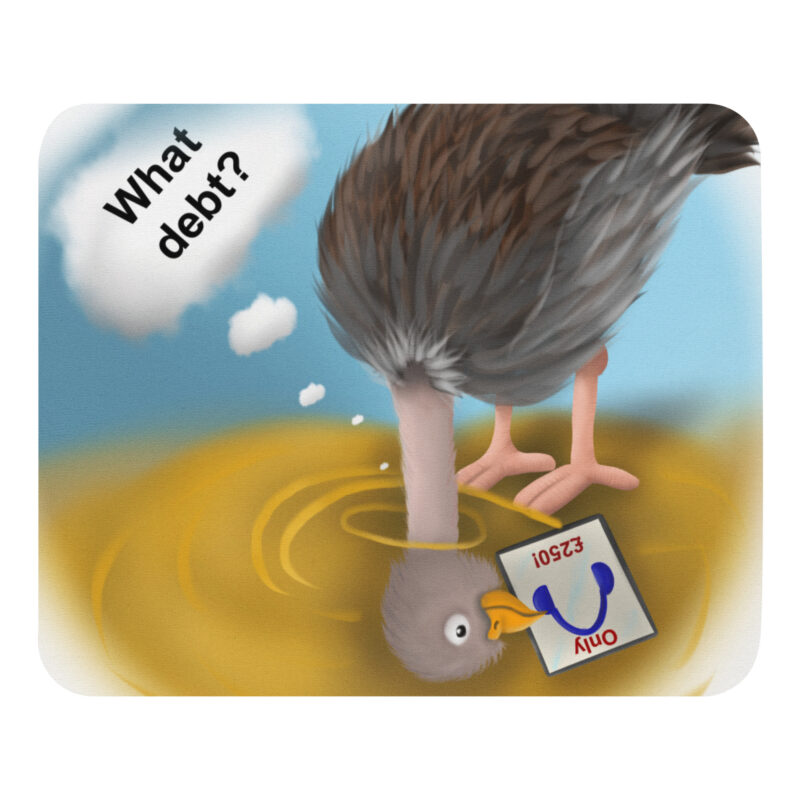 Head in sand Mouse pad