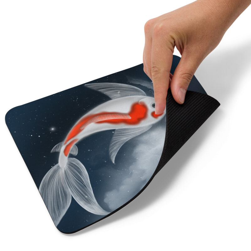 Koi Swimming in the Stars Mouse pad - Image 2