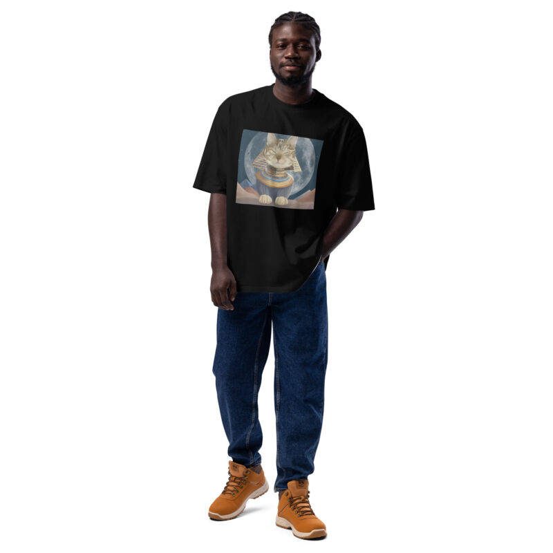 Egyptian Cat Oversized heavyweight t-shirt - Image 3
