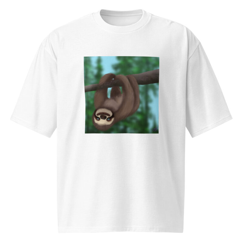 Sloth Oversized heavyweight t-shirt - Image 4