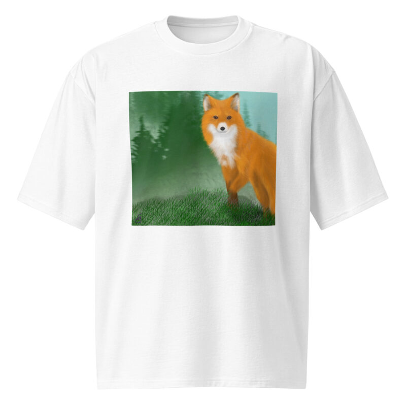 Fox Oversized heavyweight t-shirt - Image 4