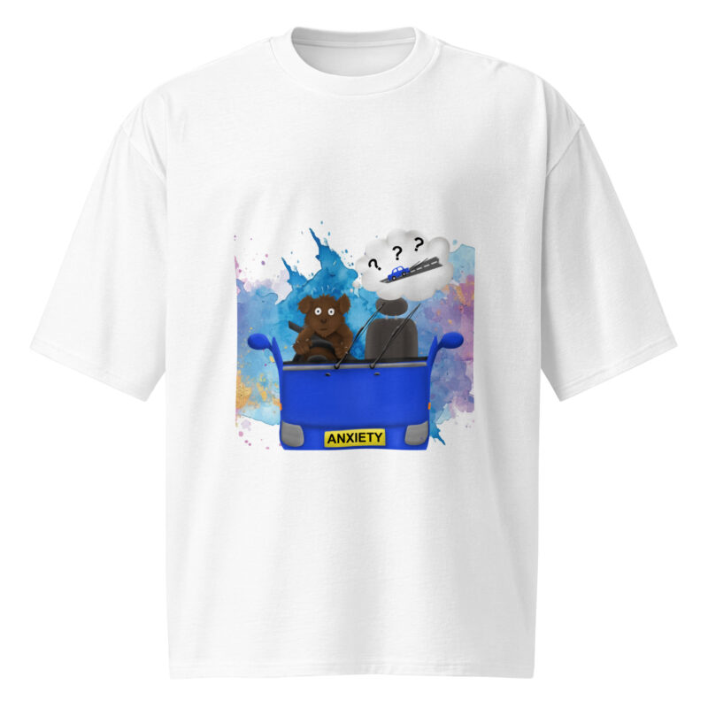 Driving Anxiety Oversized heavyweight t-shirt - Image 4