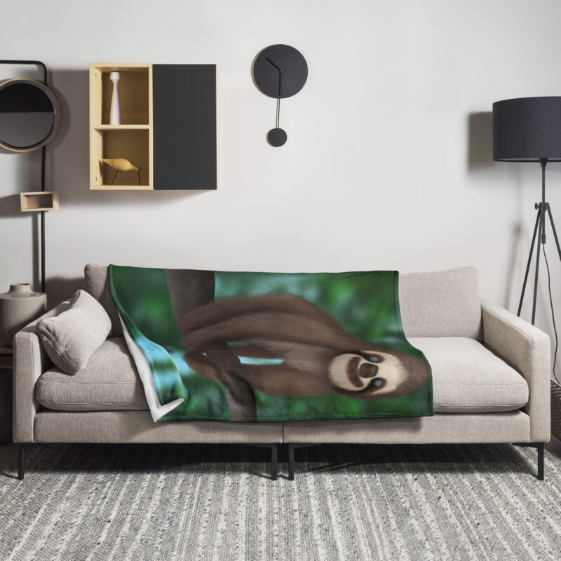 Sloth Throw Blanket