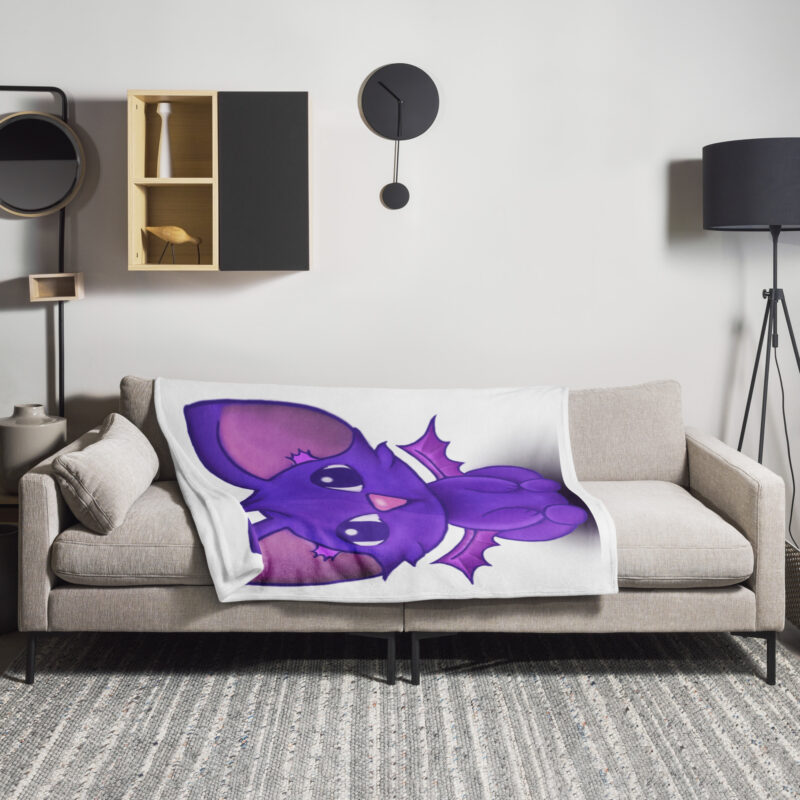 Cartoon kitty Throw Blanket
