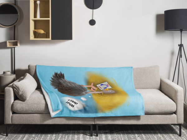 Head in sand Throw Blanket