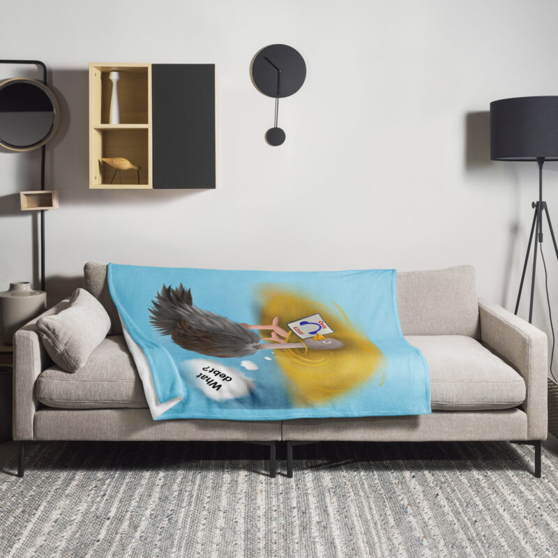 Head in sand Throw Blanket